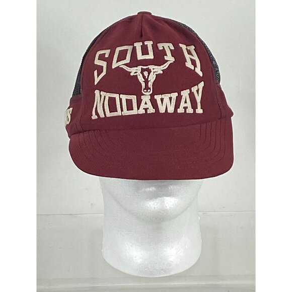 VTG Rare Kinley South Nodaway Longhorns Trucker Mesh Snapback Hat NWOT F263 - Picture 1 of 7